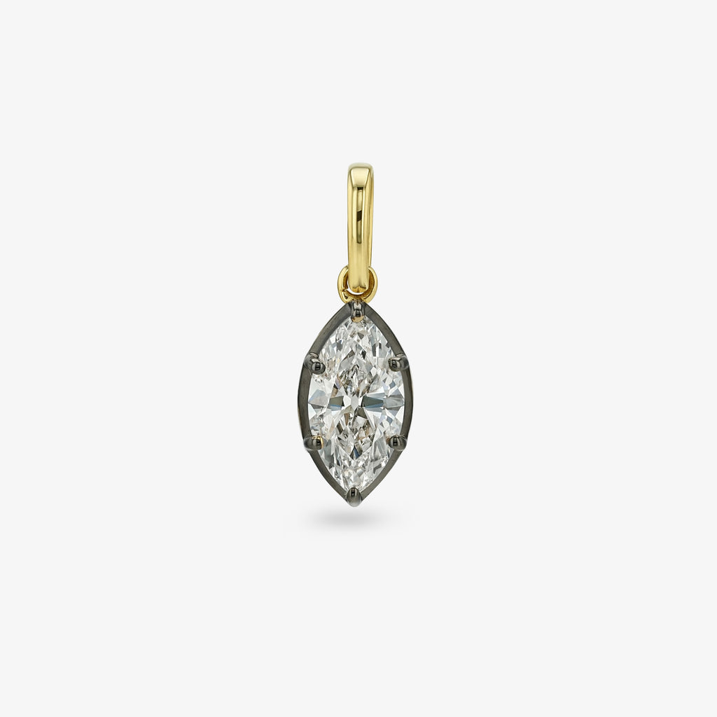 Diamond Seed Pendant — marquise