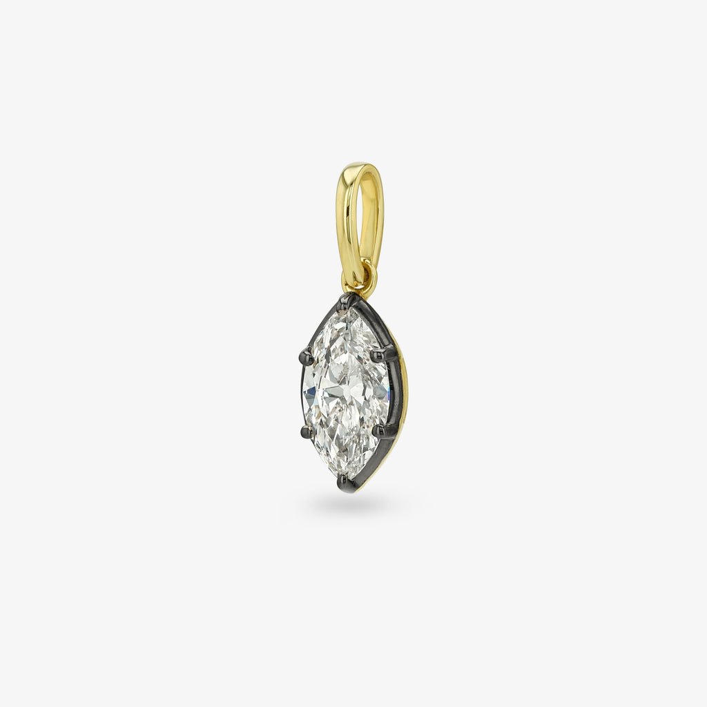 Diamond Seed Pendant — marquise