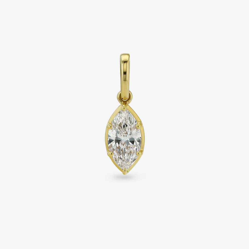 Diamond Seed Pendant — marquise