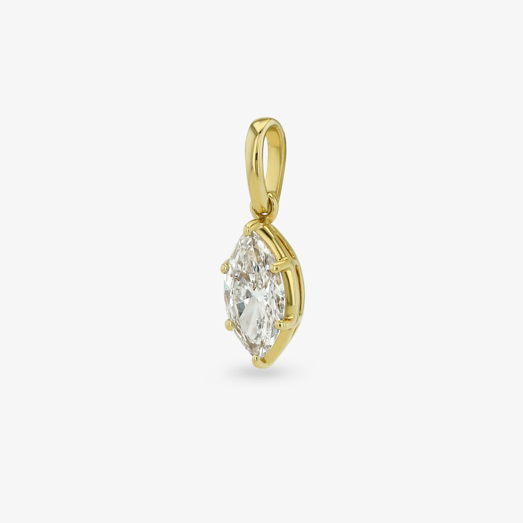 Diamond Seed Pendant — marquise