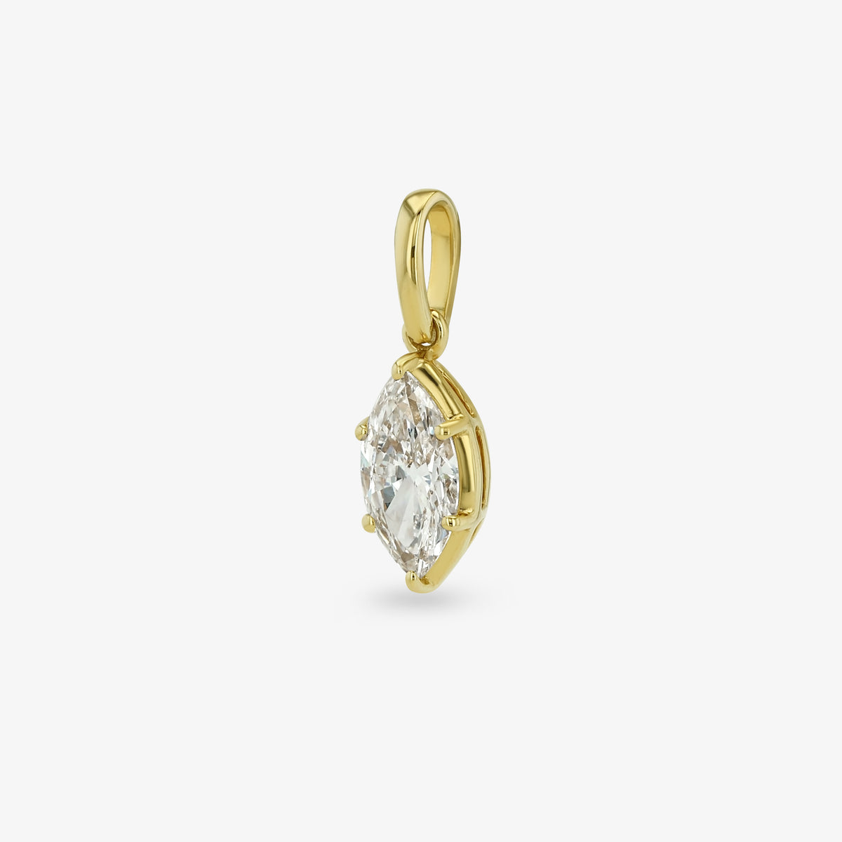 Diamond Seed Pendant — marquise