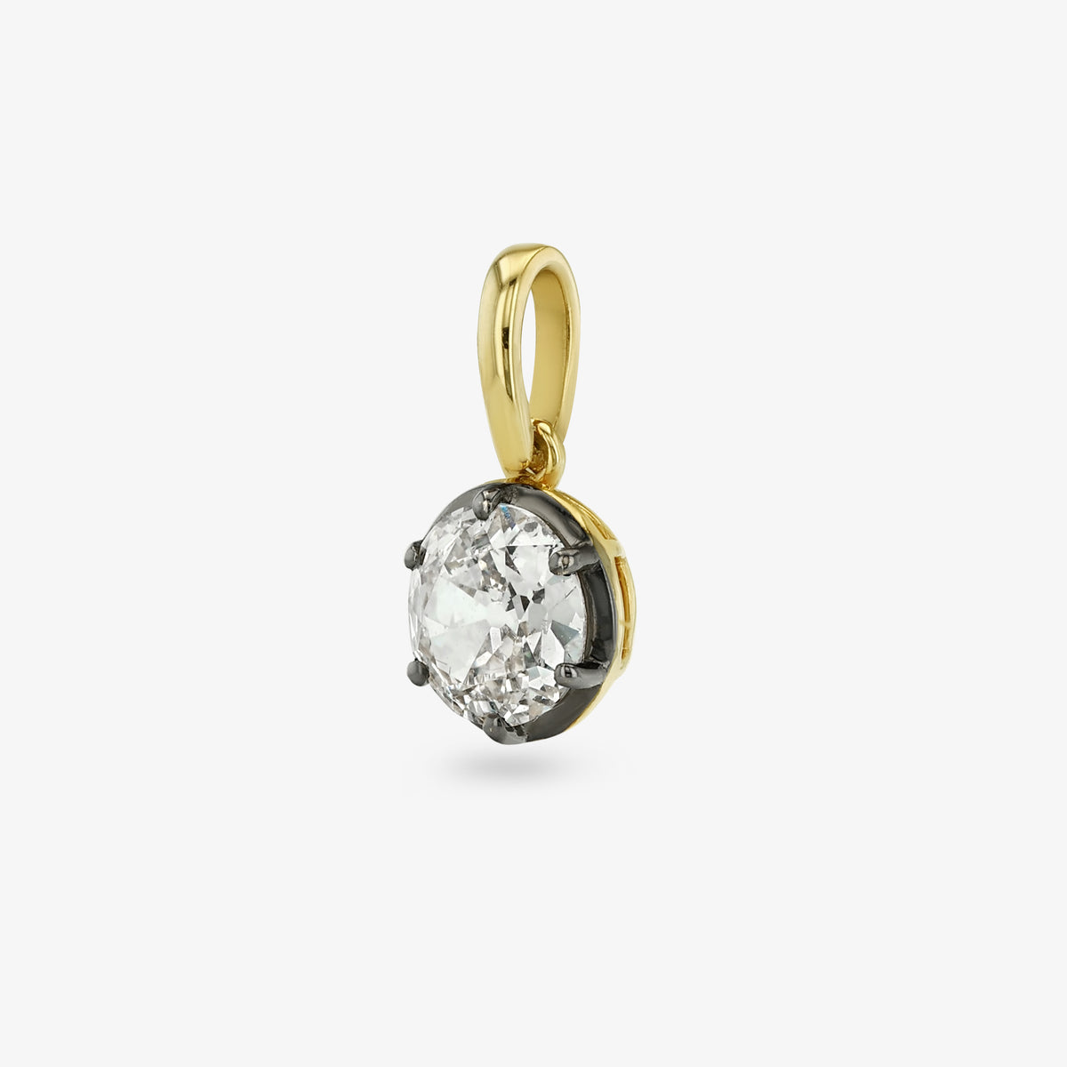 Diamond Seed Pendant — round