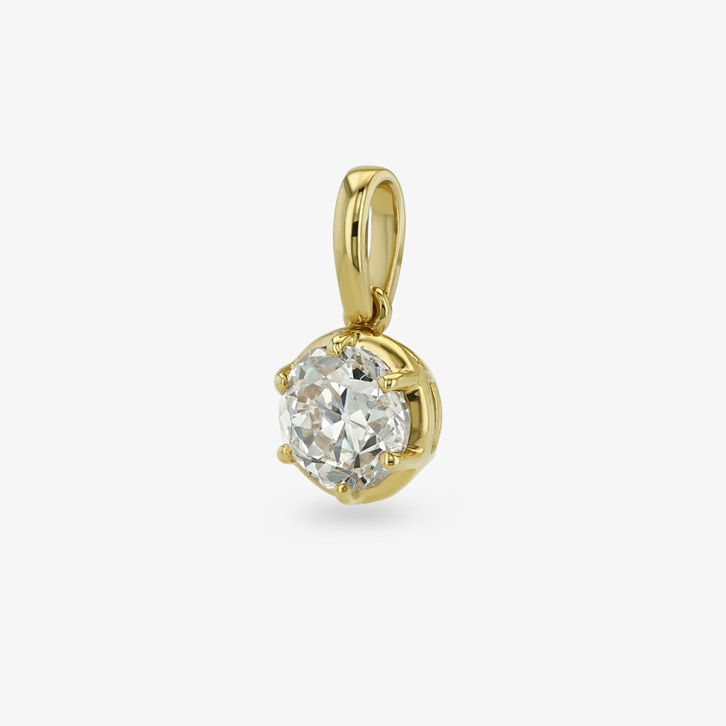 Diamond Seed Pendant — round