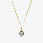 Diamond Seed Pendant Necklace — cushion