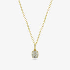 Diamond Seed Pendant Necklace — cushion