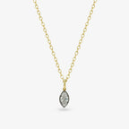 Diamond Seed Pendant Necklace — marquise