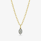 Diamond Seed Pendant Necklace — marquise