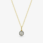 Diamond Seed Pendant Necklace — round