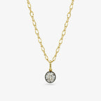 Diamond Seed Pendant Necklace — round