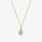 Diamond Seed Pendant Necklace — round