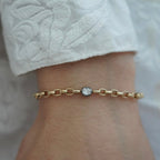 Diamond Ribbon Bracelet