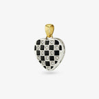 Little Checker Heart Pendant