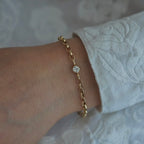 Tilted Diamond Ribbon Bracelet