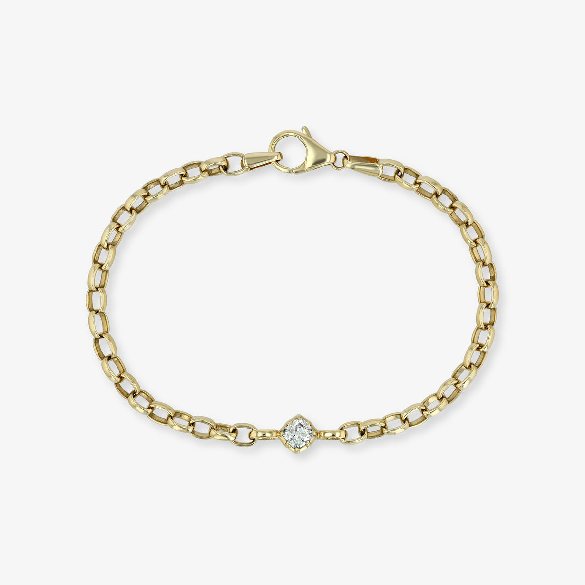 Tilted Diamond Ribbon Bracelet