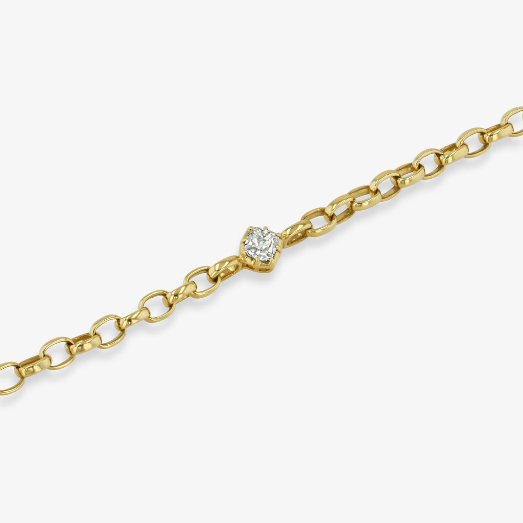 Tilted Diamond Ribbon Bracelet