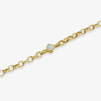 Tilted Diamond Ribbon Bracelet