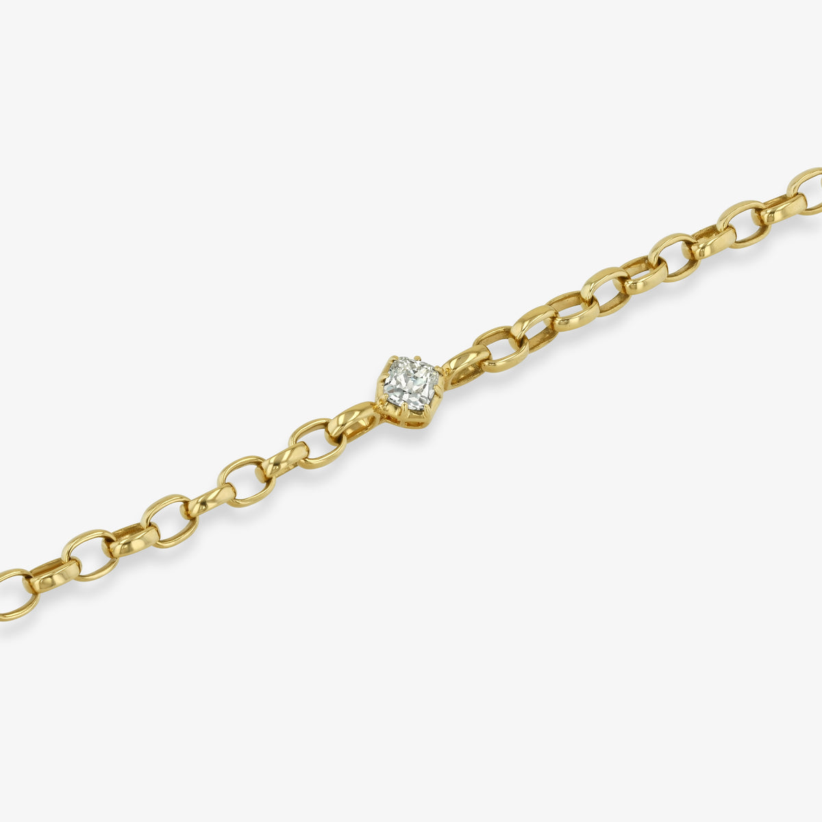Tilted Diamond Ribbon Bracelet