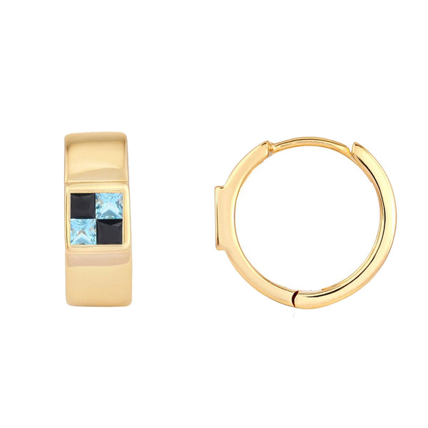 picture of bruiser huggie earrings (yellow)