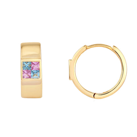 picture of secret fairy huggie earrings (yellow)
